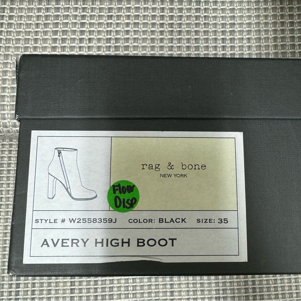 Rag & Bone Avery Leather Ankle Boot Size 5, Great… - image 6